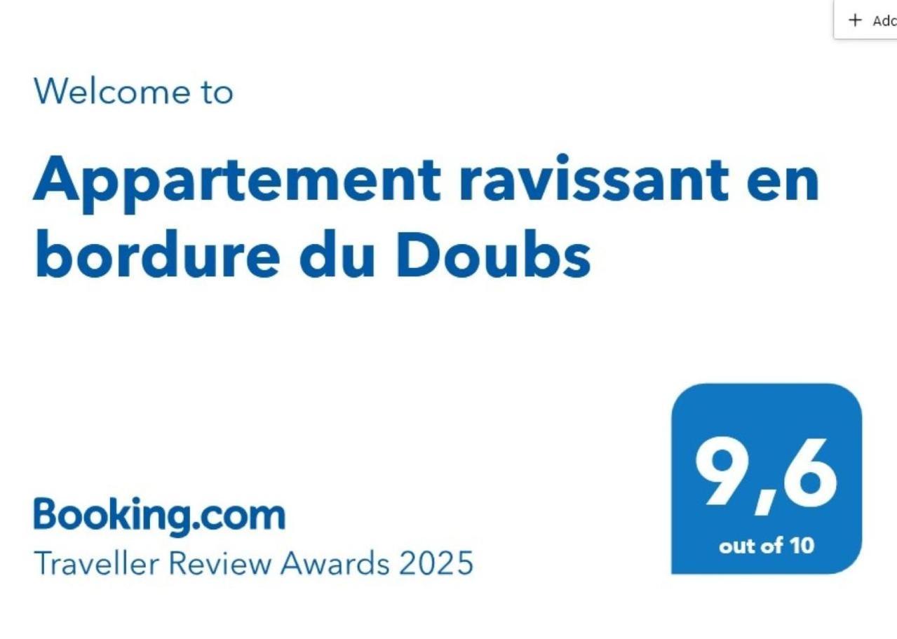 Appartement Ravissant En Bordure Du Doubs Longevelle-sur-Doubs Extérieur photo